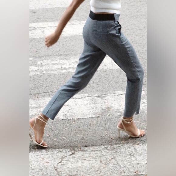 Zara Blue JOGGER WAIST TROUSERS Size Extra Extra Large XXL - Picture 1 of 7